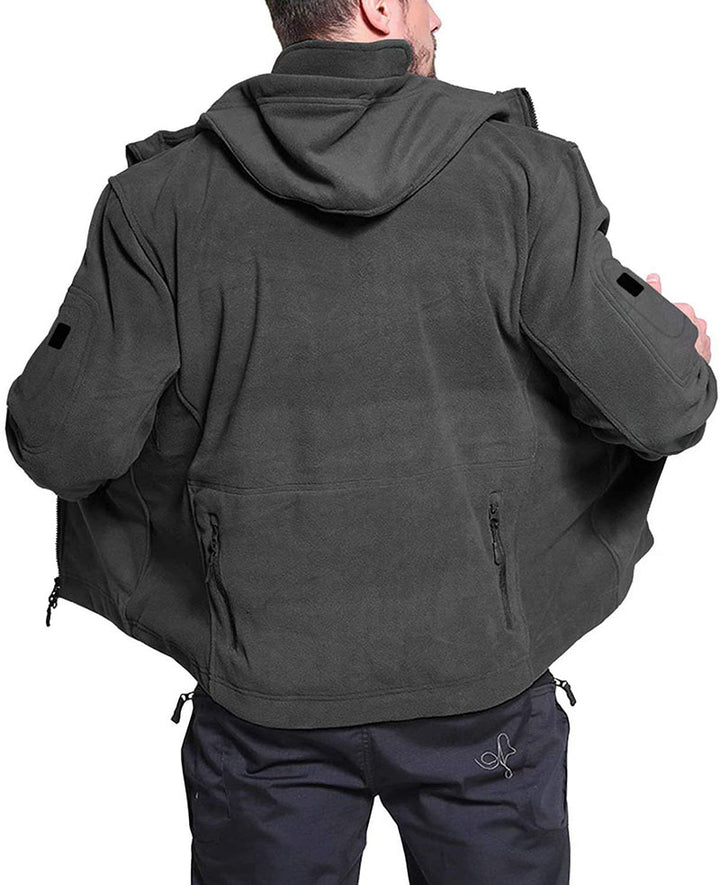 Winddichte outdoor herren fleecejacke