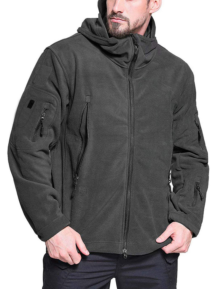 Winddichte outdoor herren fleecejacke