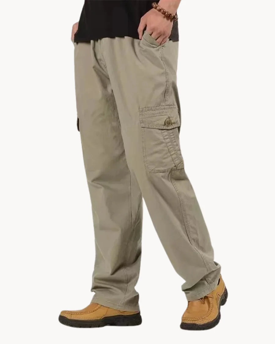 Adrie - premium fleece comfort cargobroek voor heren