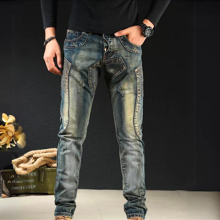 Johannes - klassieke gepatchte denim jeans