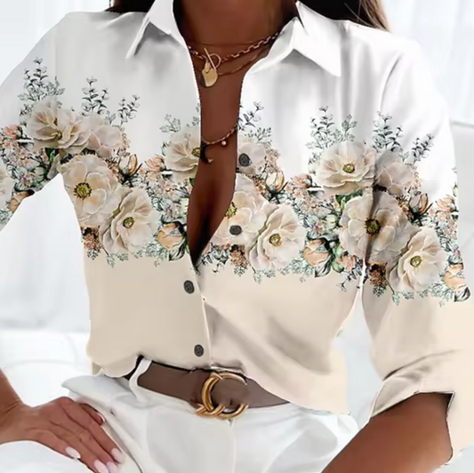 Freesia - blouse met bloemenmotief