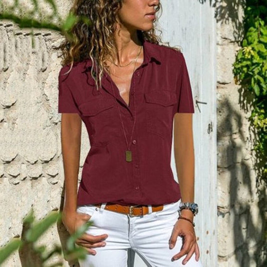 Hayley - streetwearblouse met korte mouwen