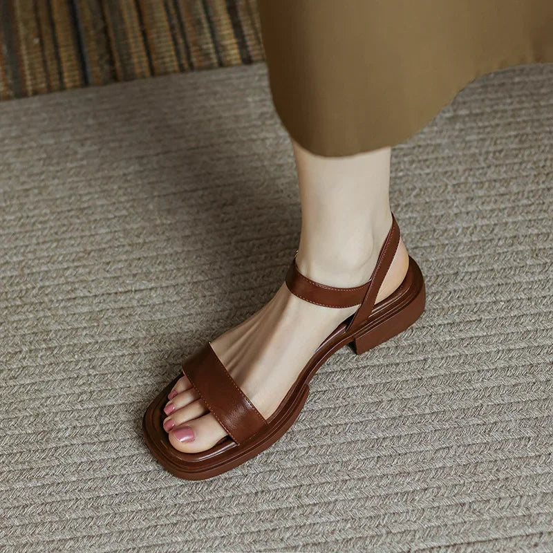 Feby | leren flats voor vrouwen comfort & stijl