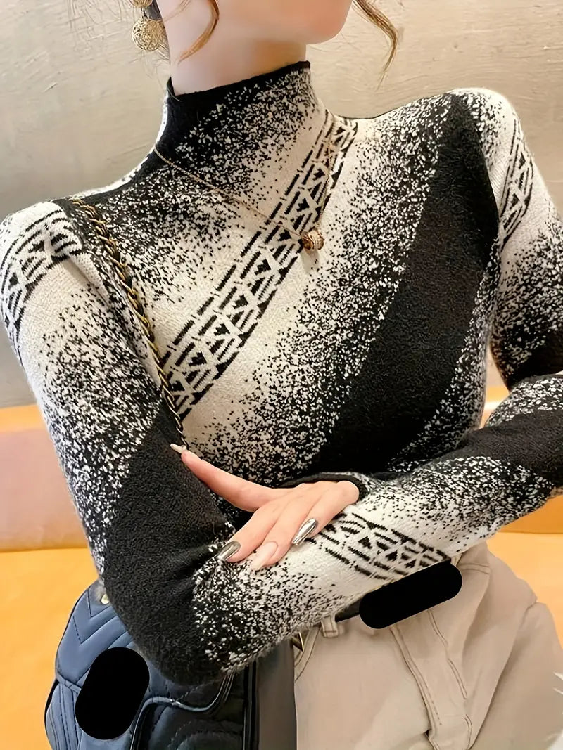 Mayla - elegante gestreepte gebreide trui