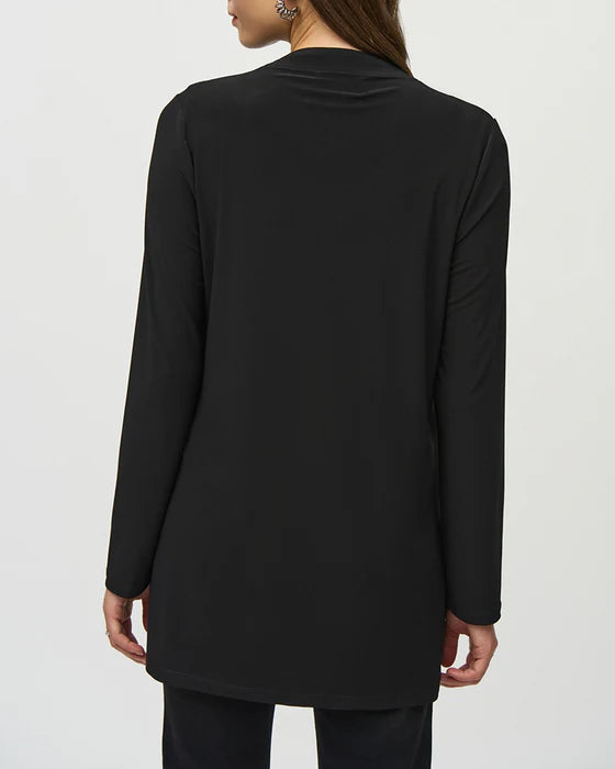 Modieuze - jas in effen patchworktas