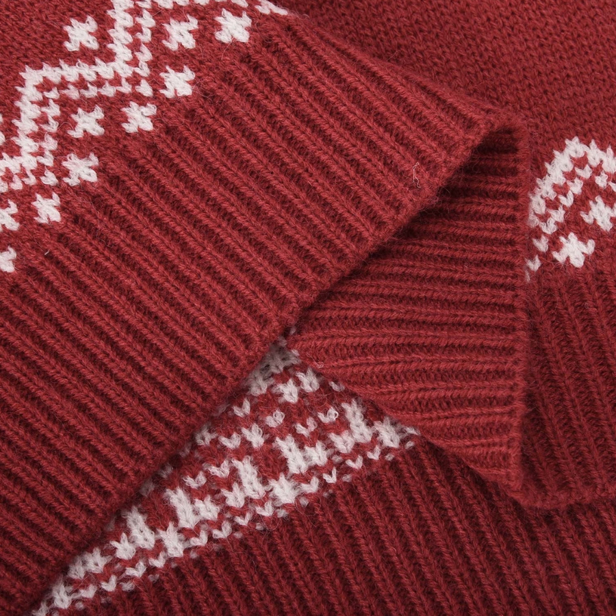 Corrina - elegante kersttrui met col voor dames