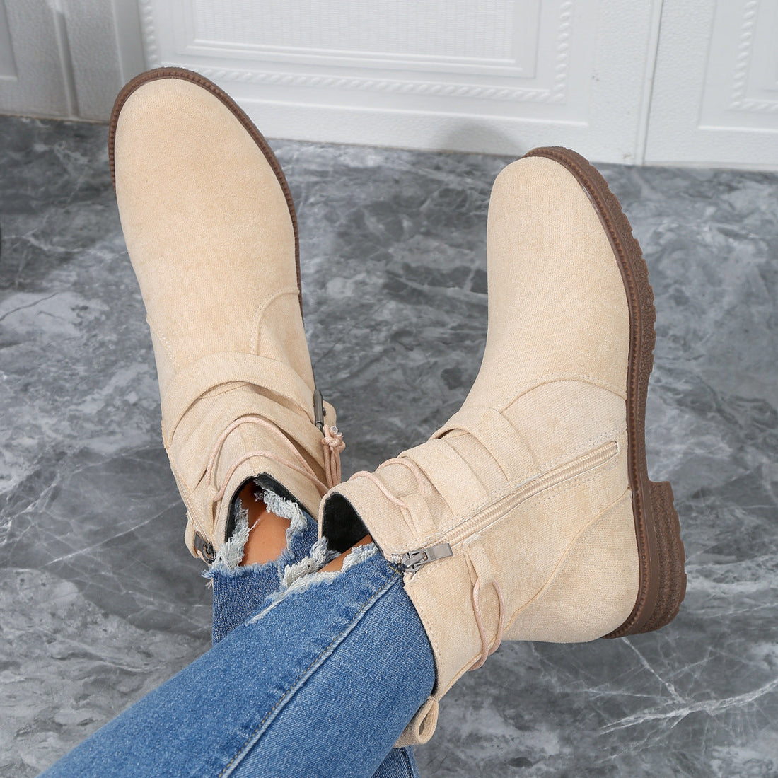 Zahara – trendy dameslaarzen met gesp