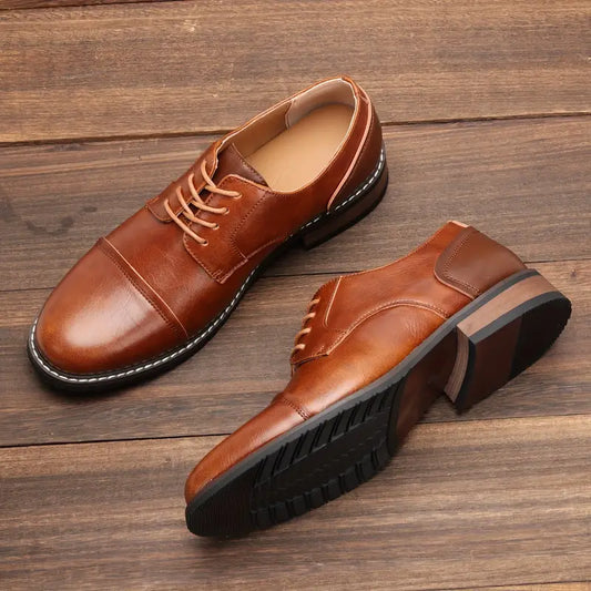 Harrison - stevige vintage derbyschoenen voor heren