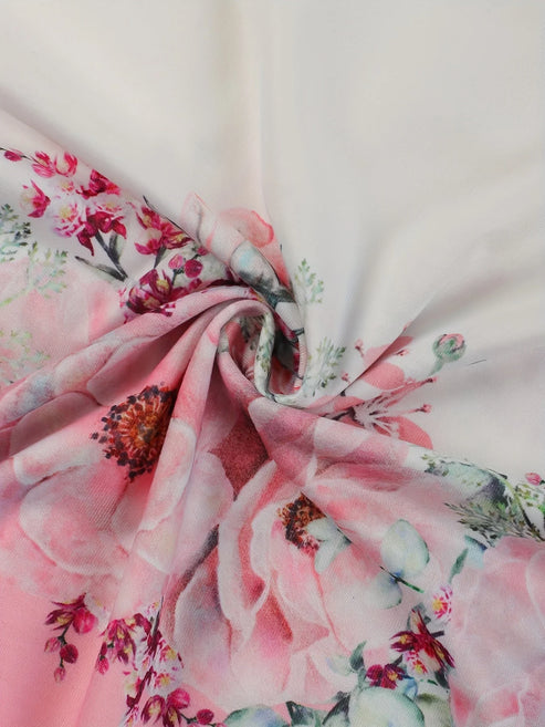 Gretchen | t-shirt met bloemenpatroon en kanten details