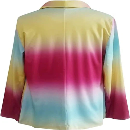 Thanea | Damen langarm tie-dye blazer