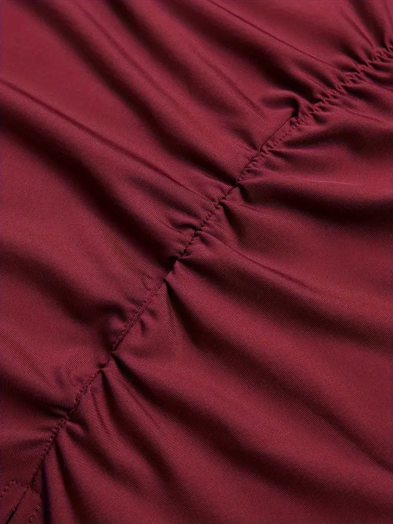 Hannah - tweedelige crop top en hoge taille broek met wijde pijpen