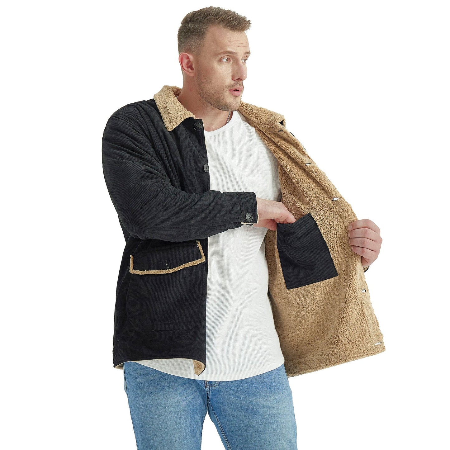 Warme bequeme herren jacke