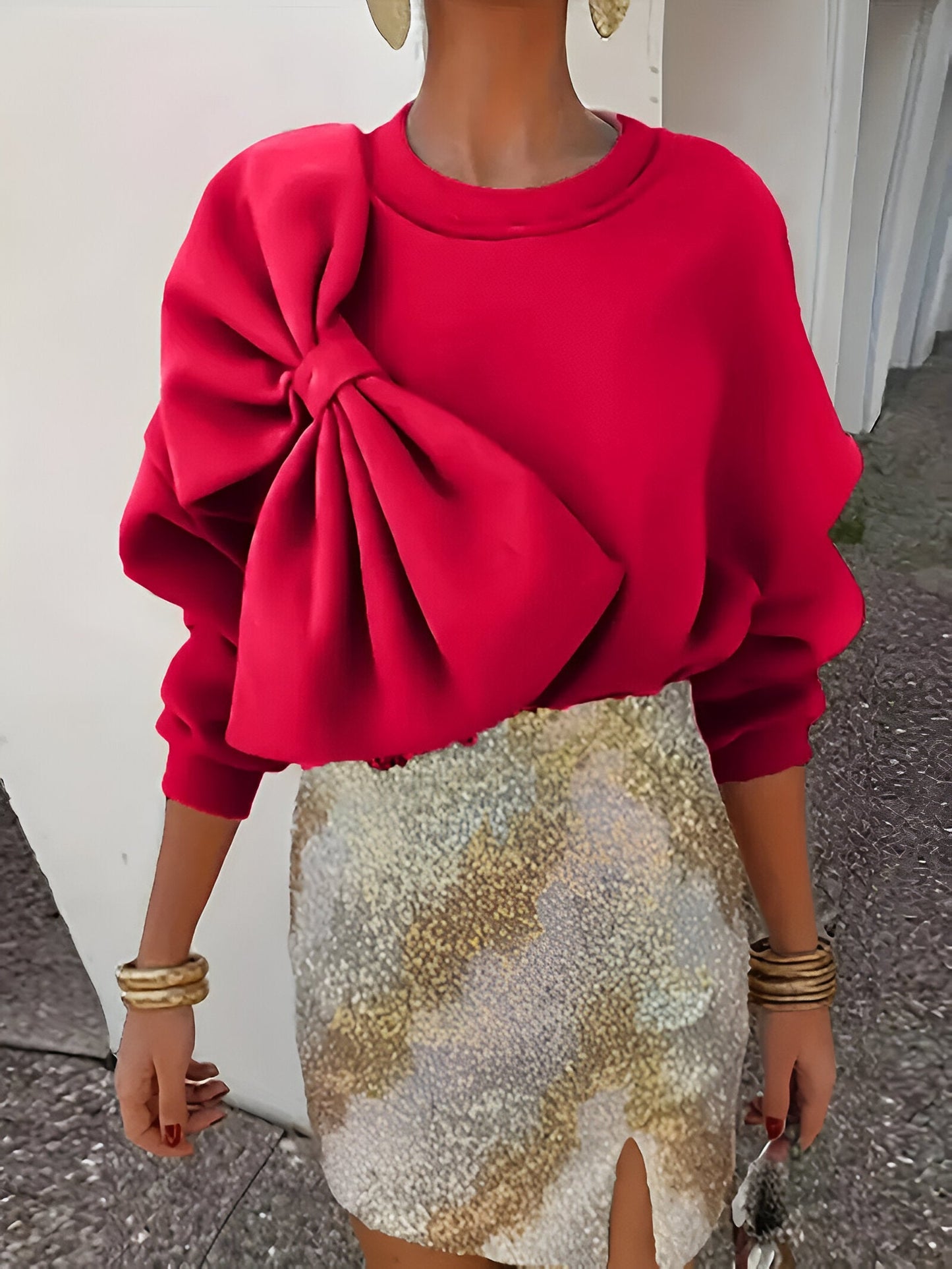 Neysha | stijlvolle sweater met grote strik