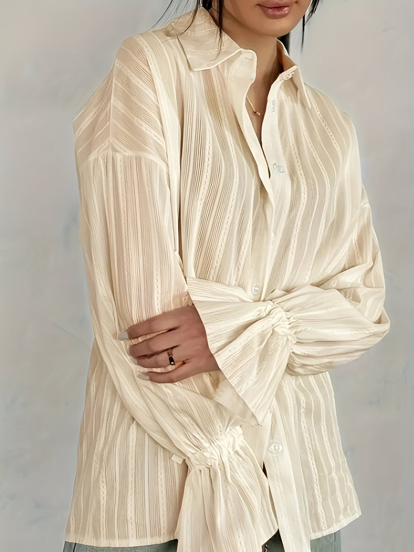 Oriholt | elegant overshirt met bedrukte kraag