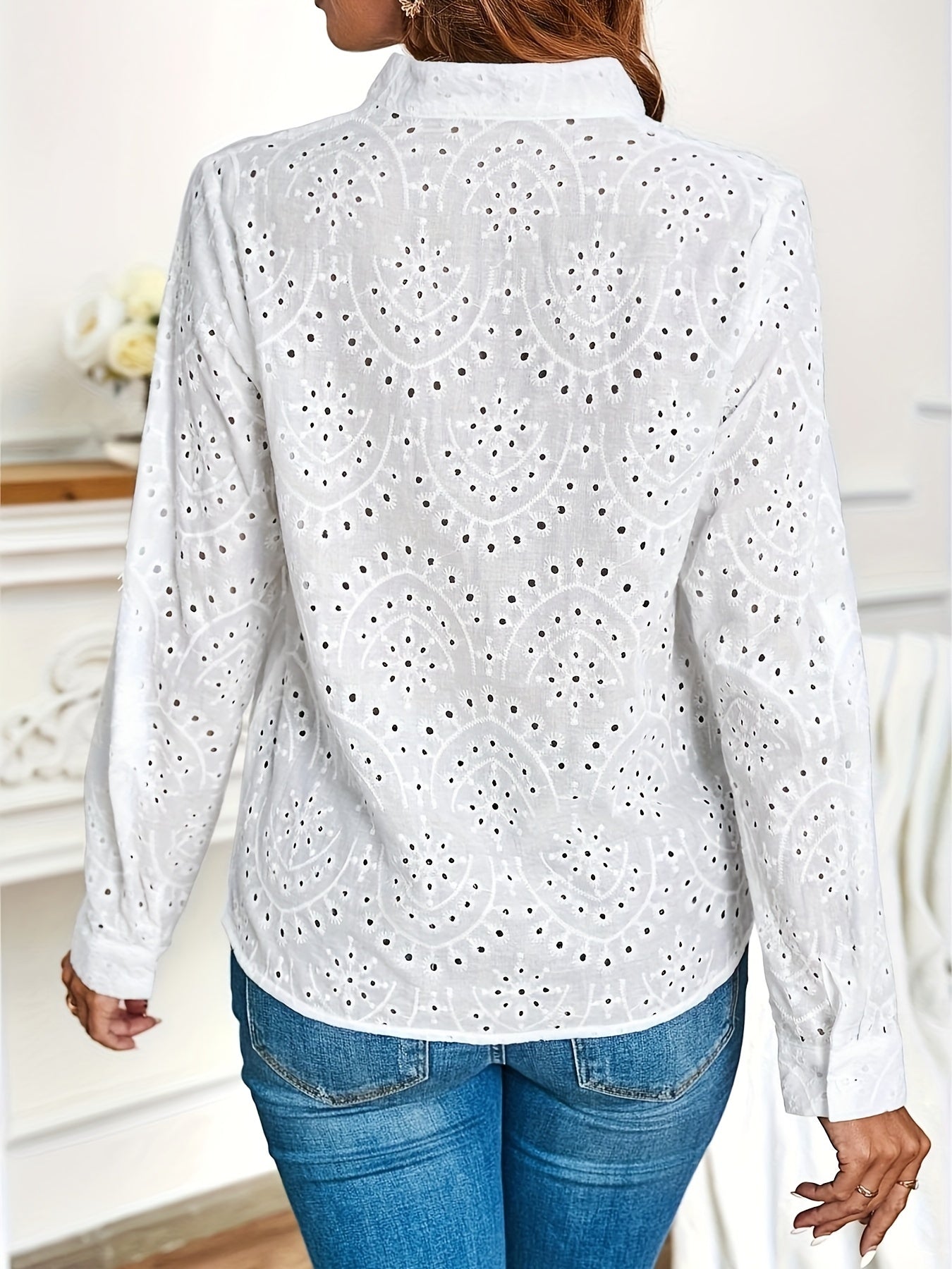 Witte kanten blouse - Emily