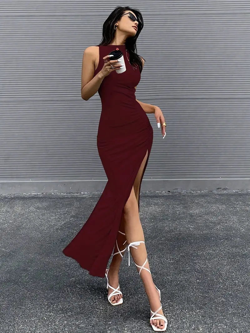 Hannah - tweedelige crop top en hoge taille broek met wijde pijpen