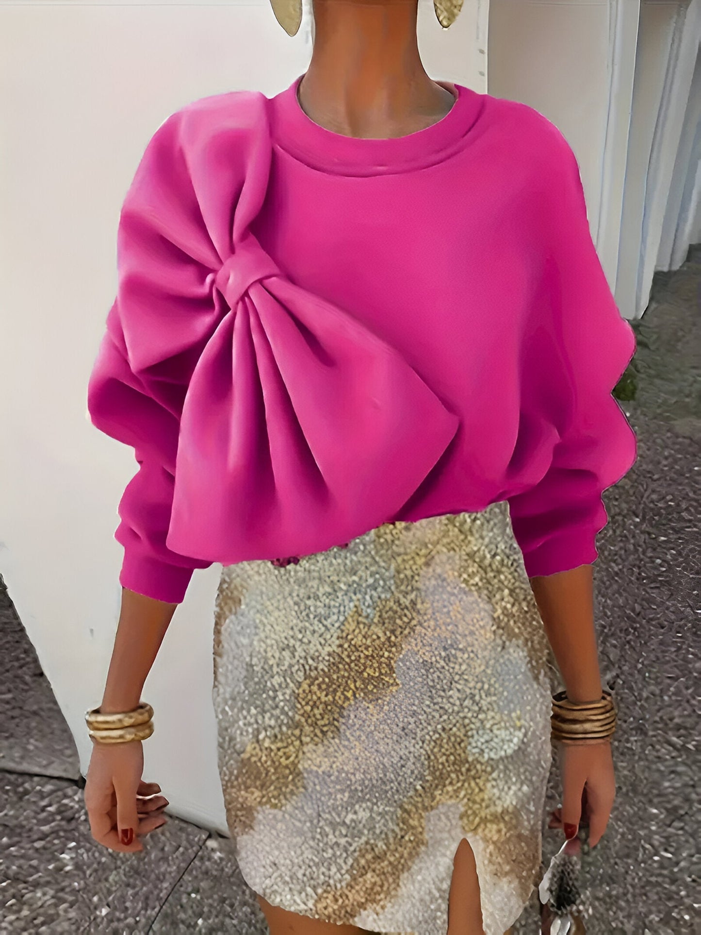 Neysha | stijlvolle sweater met grote strik