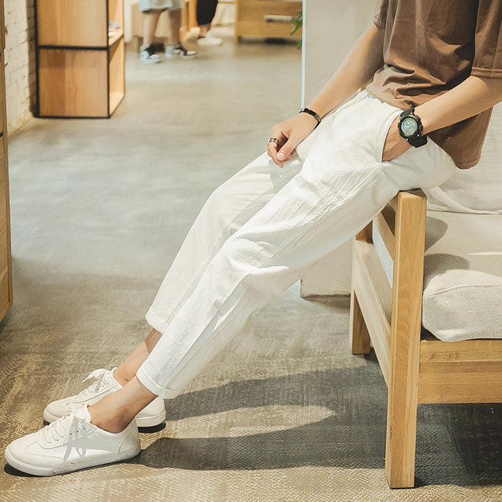 Lichtgewicht comfort katoenen broek voor heren - comfortabel en stijlvol