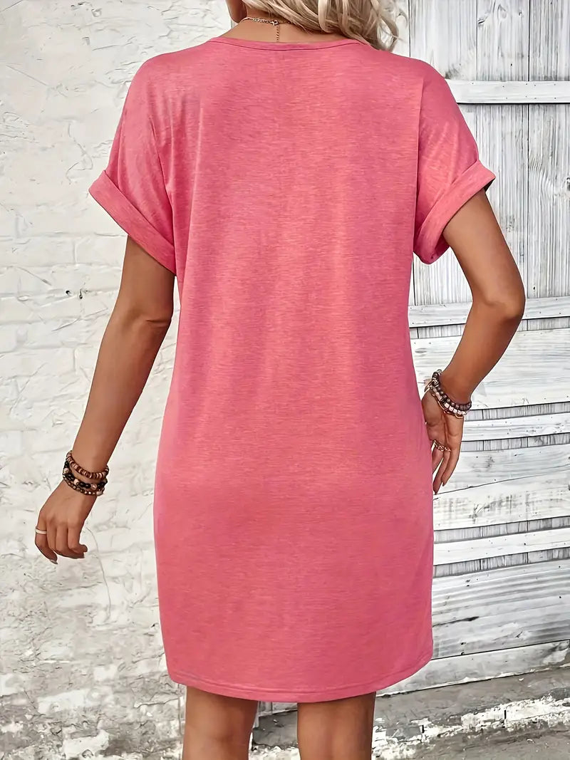 Evelyn – casual jurk met korte mouwen voor de lente