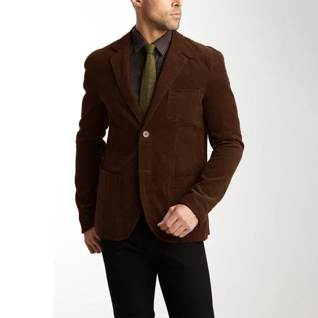Heren corduroy jack, klassiek modern
