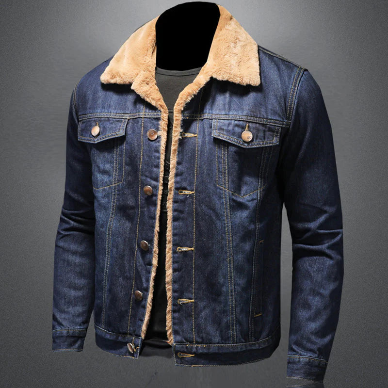 Denim jack in caude milano-stijl