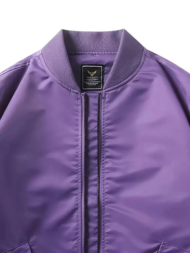 Bomberjacke | Reißverschlüsse | Taschen | Pilot Jacke | Herrenbekleidung-Leyna Moda