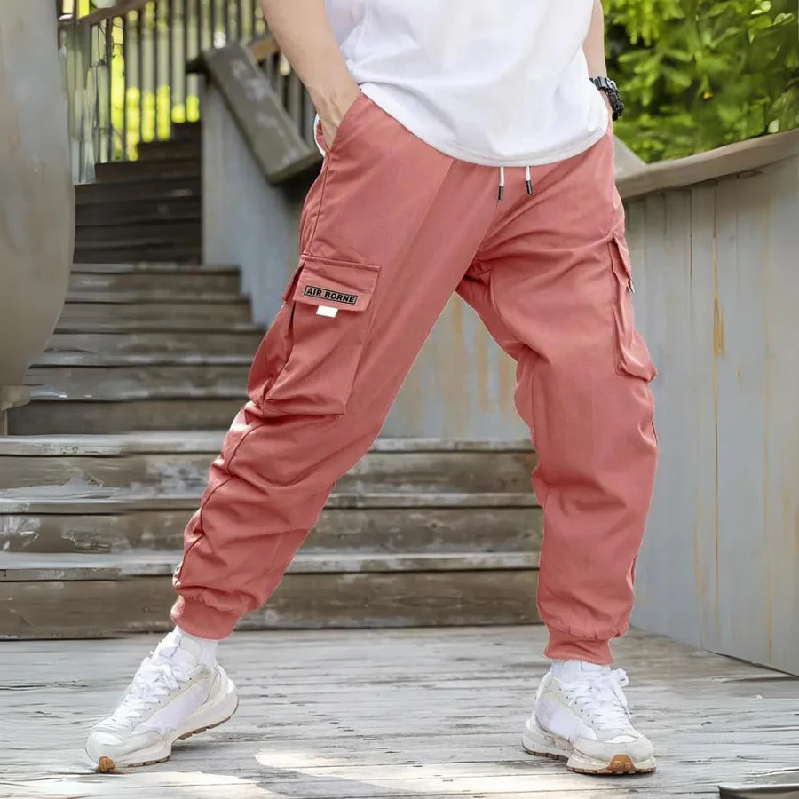 Athanasios - stijlvolle herencargobroek met verstelbaar trekkoord