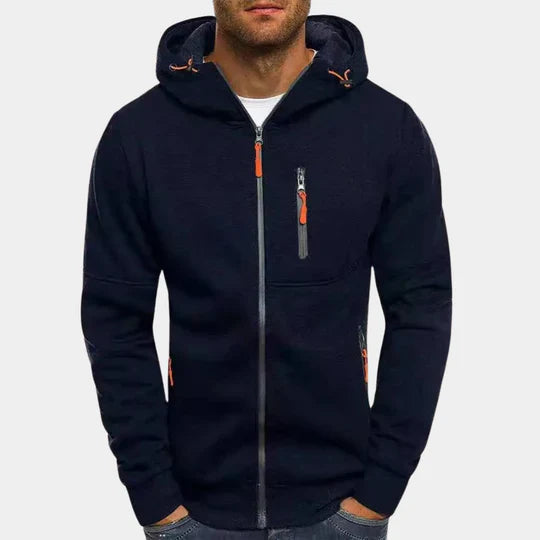 Jacks - herensweatshirt met capuchon en ritssluiting
