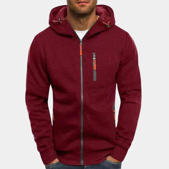 Jacks - herensweatshirt met capuchon en ritssluiting