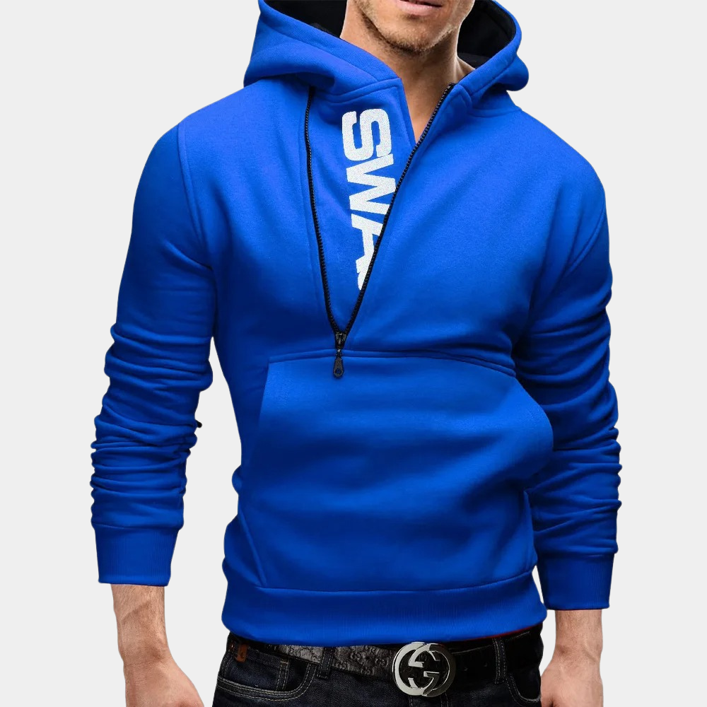 Neil - elegante herenhoodie met ritssluiting aan de zijkant voor een trendy look