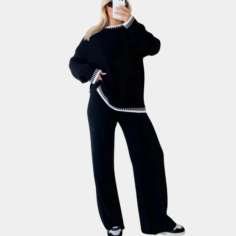 Eloisa - elegante tweedelige gebreide set voor dames