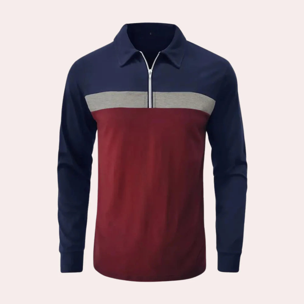Poloshirt met lange mouwen voor heren