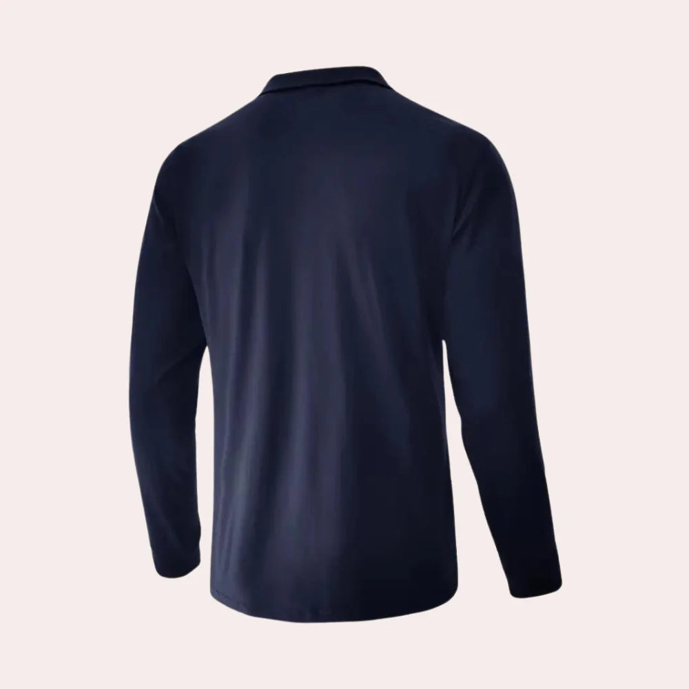 Poloshirt met lange mouwen voor heren