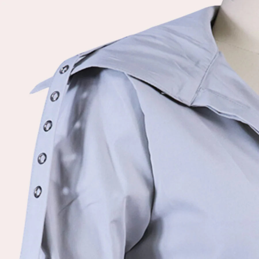 Stilvoller langer damenmantel für einen modischen look