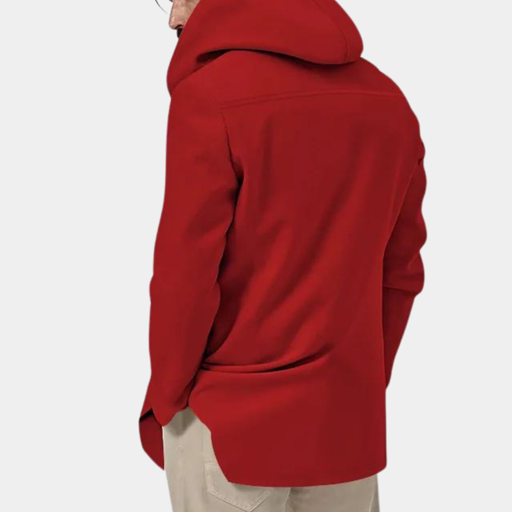 Stijlvolle trenchcoat voor heren met een praktische capuchon voor een casual look