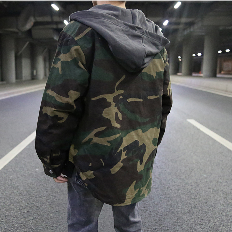 Ethane - trendy camouflagehoodie voor heren