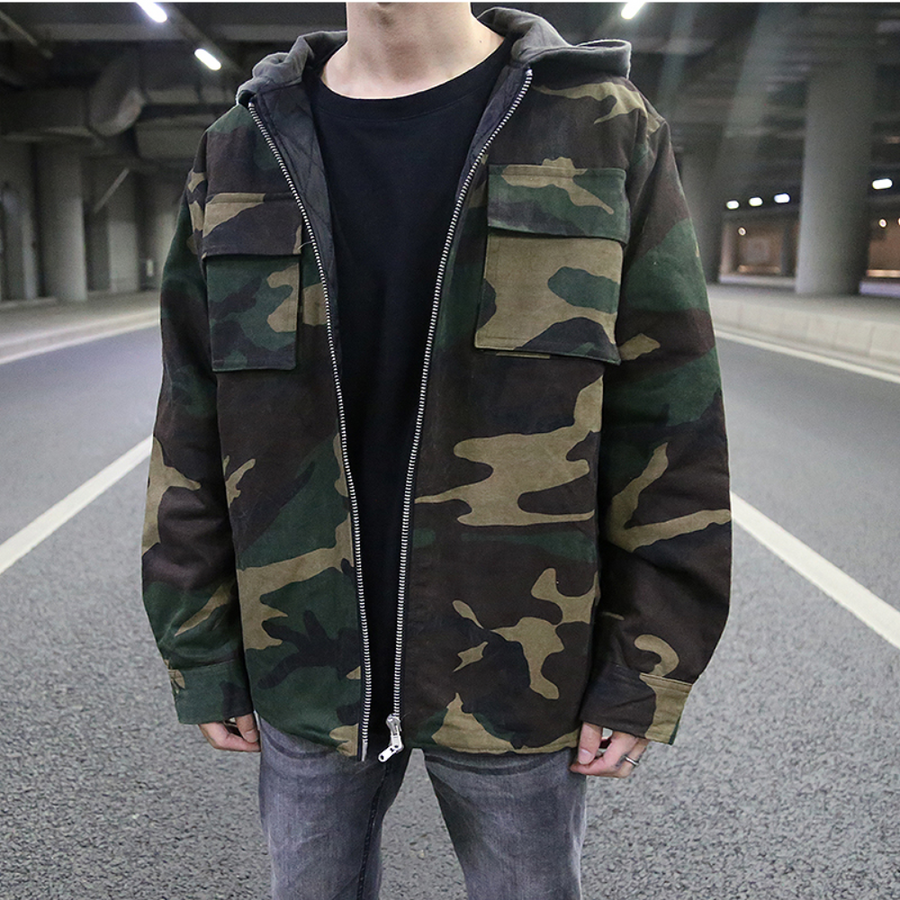 Ethane - trendy camouflagehoodie voor heren