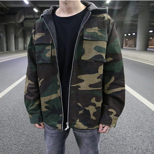 Ethane - trendy camouflagehoodie voor heren