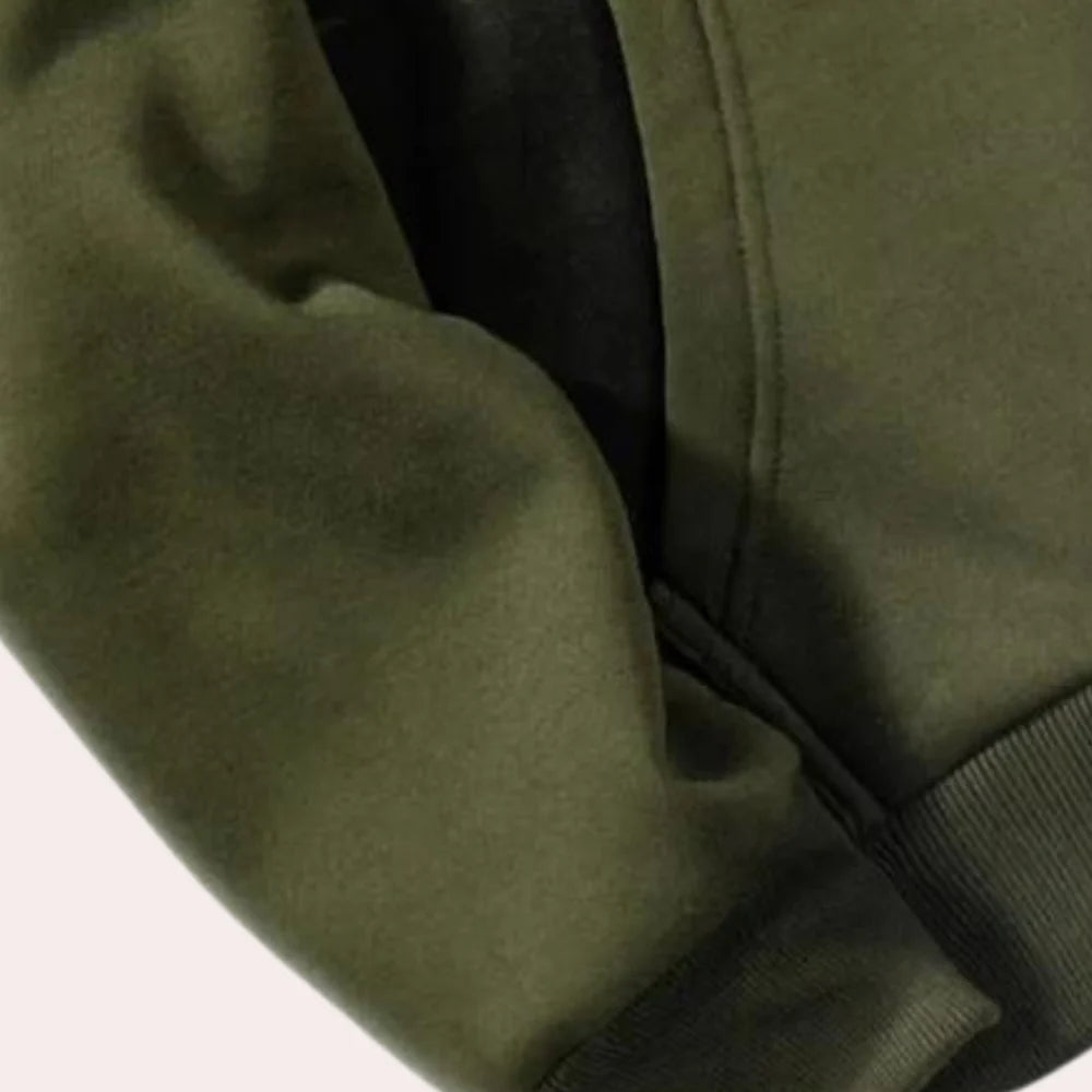 Fritz - stijlvol herensweatshirt met capuchon en camouflagepatroon