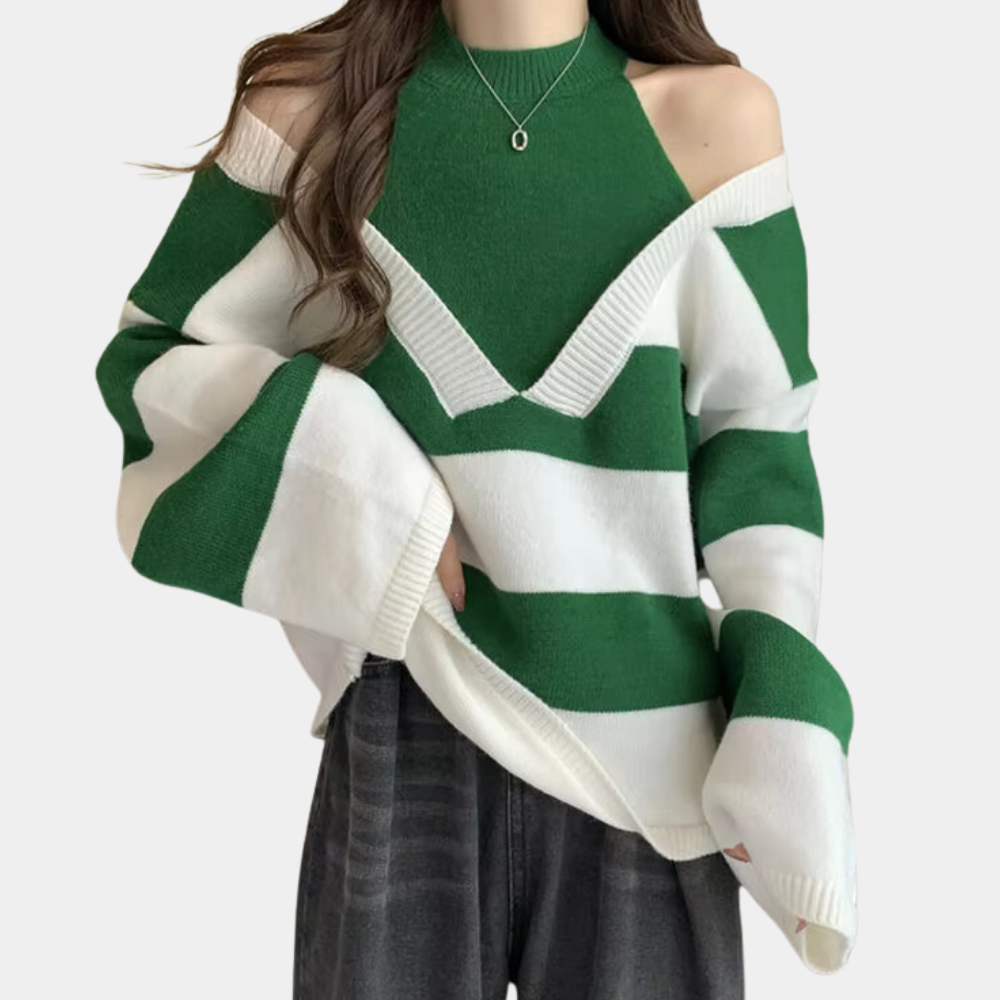 Portia - elegante trui met koude schouders voor dames