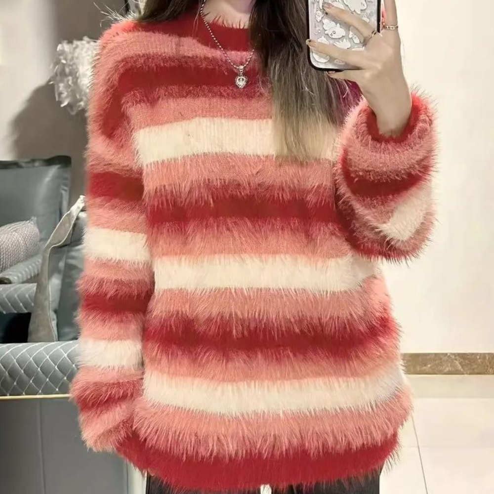 Idonia - trendy drop-shoulder trui voor dames