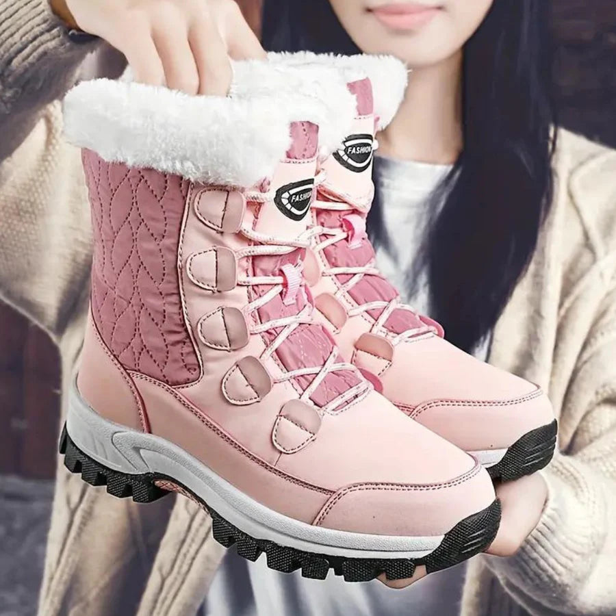 Arika - snowboots gevoerd met imitatiebont voor dames