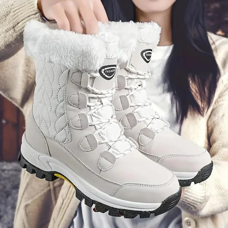 Arika - snowboots gevoerd met imitatiebont voor dames