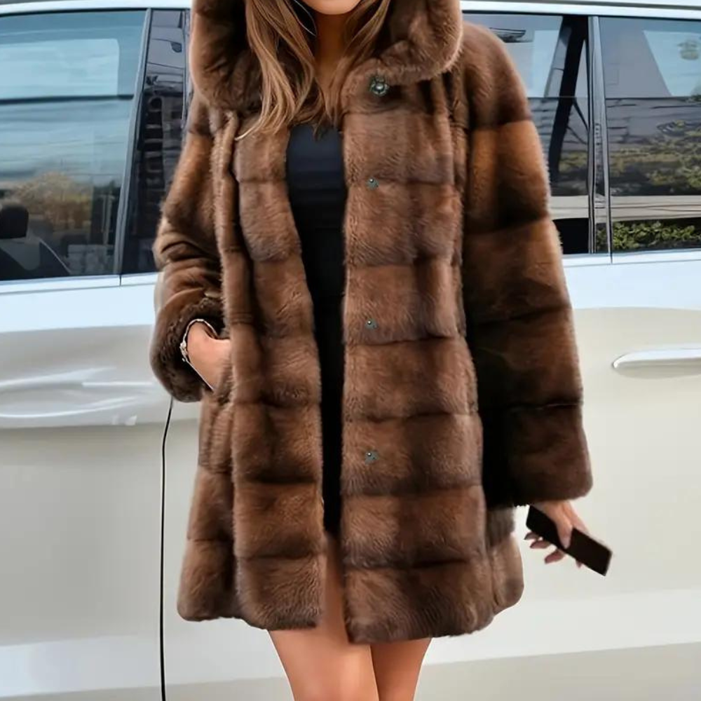 Jacinta - trendy damesjas met modieuze capuchon