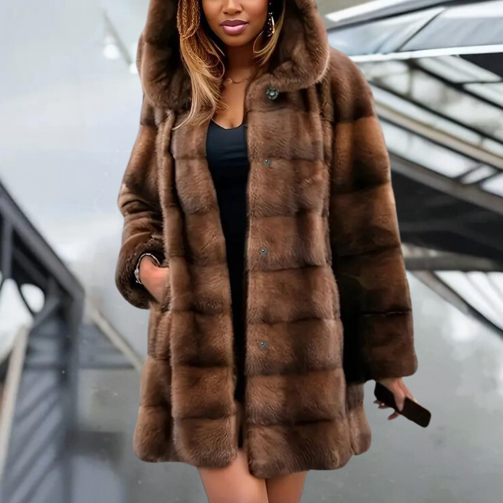 Jacinta - trendy damesjas met modieuze capuchon