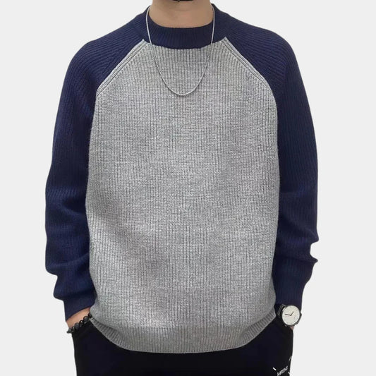 Renato - herentrui met contrasterende mouwen