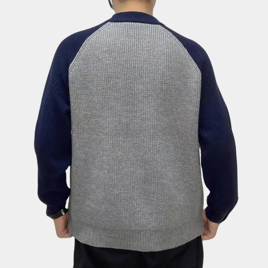 Renato - herentrui met contrasterende mouwen