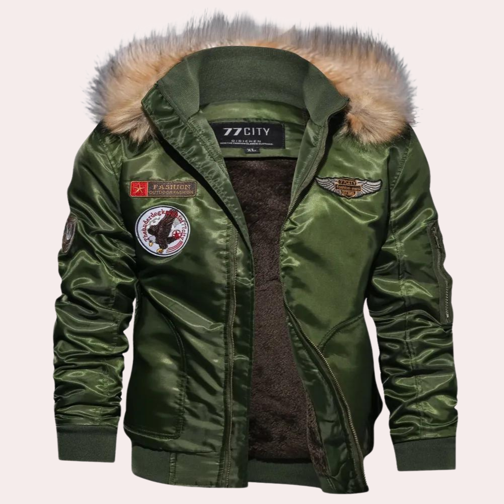 Donald - stijlvolle winterjas met capuchon voor heren