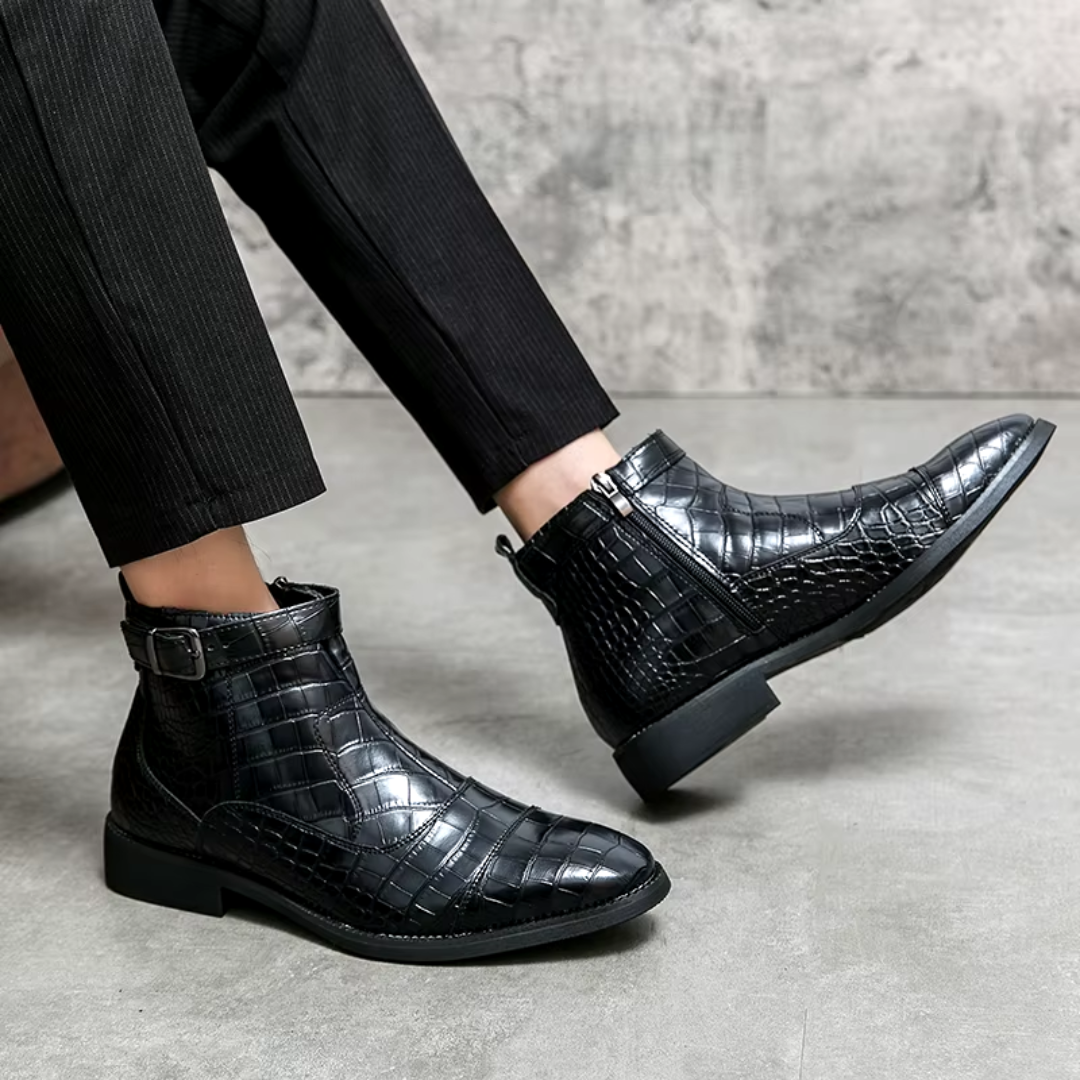 Elegante leren chelsea boots voor heren
