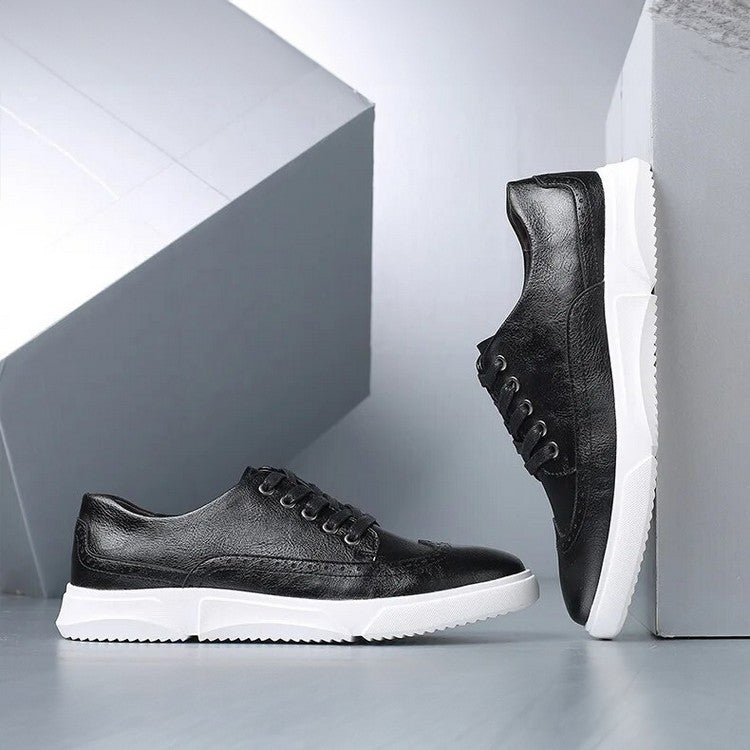 Elegante leren herensneakers voor smart-casual gelegenheden
